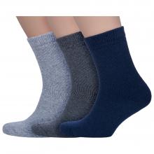 Комплект из 3 пар мужских махровых носков Hobby Line микс 1