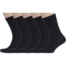 Комплект из 5 пар мужских носков RuSocks (Орудьевский трикотаж) рис. 05, ЧЕРНЫЕ