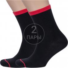 Комплект из 2 пар мужских спортивных носков RuSocks (Орудьевский трикотаж) ЧЕРНЫЕ