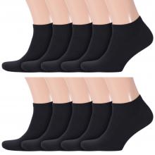 Комплект из 10 пар мужских носков RuSocks (Орудьевский трикотаж) ЧЕРНЫЕ