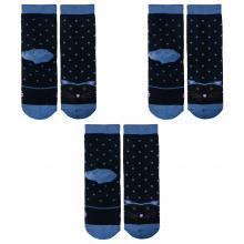 Комплект из 3 пар детских махровых носков Альтаир ЧЕРНЫЕ с джинсовым