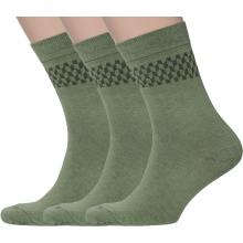 Комплект из 3 пар мужских носков Comfort (Palama) ОЛИВКОВЫЕ
