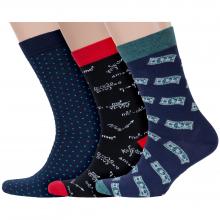 Комплект из 3 пар мужских носков Красная ветка микс 30