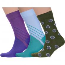 Комплект из 3 пар мужских носков НЕВА-Сокс микс 42
