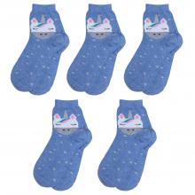 Комплект из 5 пар детских носков RuSocks (Орудьевский трикотаж) рис. 02, ДЖИНС