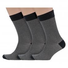 Комплект из 3 пар мужских носков Носкофф (АЛСУ) из мерсеризованного хлопка БЕЖЕВЫЕ