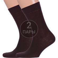 Комплект из 2 пар мужских носков PARA socks КОРИЧНЕВЫЕ