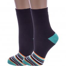Комплект из 2 пар детских махровых носков RuSocks (Орудьевский трикотаж) ЧЕРНЫЕ