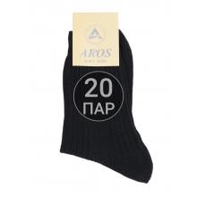 Комплект из 20 пар мужских носков AROS черные