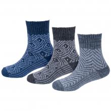 Комплект из 3 пар детских теплых носков RuSocks (Орудьевский трикотаж) микс 5