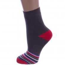 Детские махровые носки RuSocks (Орудьевский трикотаж) ТЕМНО-СЕРЫЕ МЕЛАНЖ