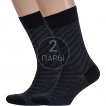 Комплект из 2 пар мужских носков Борисоглебский трикотаж ЧЕРНЫЕ