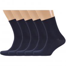Комплект из 5 пар мужских носков без резинки RuSocks (Орудьевский трикотаж) ТЕМНО-СИНИЕ