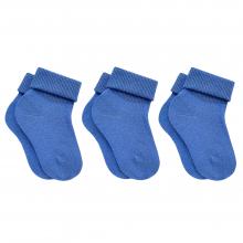 Комплект из 3 пар детских носков RuSocks (Орудьевский трикотаж) ТЕМНО-ГОЛУБЫЕ (М)