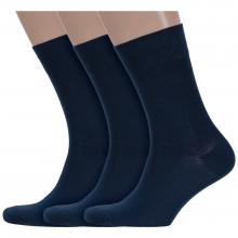 Комплект из 3 пар мужских носков DiWaRi рис. 000, ТЕМНО-СИНИЕ
