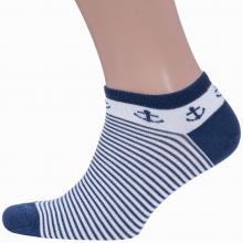 Короткие бамбуковые носки Grinston socks (PINGONS) СИНИЕ
