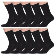Комплект из 10 пар мужских носков  Бизнес  VIRTUOSO черные (БЕЗ этикеток)