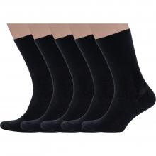 Комплект из 5 пар мужских медицинских носков Dr. Feet (PINGONS) из 100% хлопка ЧЕРНЫЕ