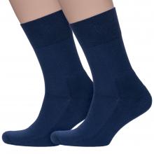 Комплект из 2 пар мужских носков с махровым следом Mark Formelle рис. 001, ТЕМНО-СИНИЕ