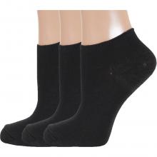 Комплект из 3 пар женских коротких носков AROS ЧЕРНЫЕ
