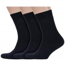 Комплект из 3 пар мужских махровых носков Красная ветка ЧЕРНЫЕ