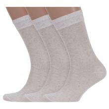 Комплект из 3 пар мужских носков LORENZLine из льна и вискозы К27, ЛЬНЯНЫЕ