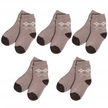 Комплект из 5 пар детских махровых носков RuSocks (Орудьевский трикотаж) БЕЖЕВЫЕ