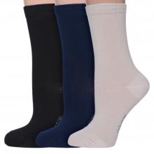 Комплект из 3 пар женских бамбуковых носков Grinston socks (PINGONS) микс 3