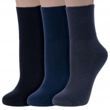 Комплект из 3 пар женских носков с широкой резинкой RuSocks (Орудьевский трикотаж) микс 4