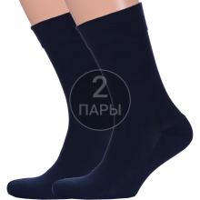 Комплект из 2 пар мужских носков с махровым следом PARA socks СИНИЕ