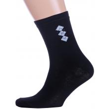 Мужские носки Альтаир ЧЕРНЫЕ со светло-серым