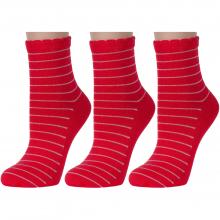 Комплект из 3 пар женских носков Красная ветка С-1412, КРАСНЫЕ