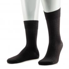Мужские носки из мерсеризованного хлопка Sergio di Calze ЧЕРНО-БОРДОВЫЕ