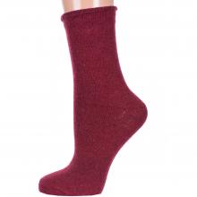 Женские теплые носки с ослабленной резинкой Hobby Line БОРДОВЫЕ