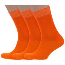 Комплект из 3 пар мужских носков Носкофф (АЛСУ) ОРАНЖЕВЫЕ