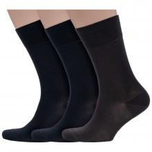 Комплект из 3 пар мужских носков Grinston socks (PINGONS) из мерсеризованного хлопка микс 1