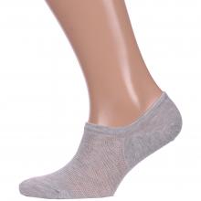 Мужские ультракороткие носки с сеточкой Hobby Line СЕРЫЕ