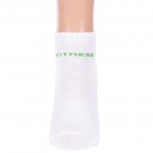Женские спортивные носки Альтаир БЕЛЫЕ с зеленым