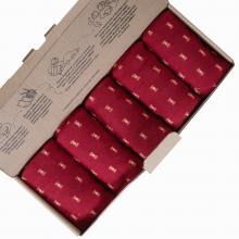 Набор из 5 пар мужских носков Flappers Peppers красные