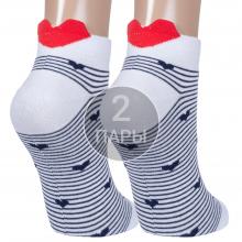 Комплект из 2 пар женских носков  Красная ветка  БЕЛЫЕ