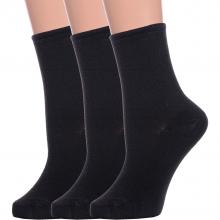 Комплект из 3 пар женских носков с ослабленной резинкой Альтаир ЧЕРНЫЕ