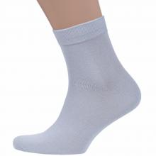 Мужские укороченные носки из 100% хлопка Grinston socks (PINGONS) СВЕТЛО-СЕРЫЕ