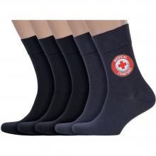 Комплект из 5 пар мужских медицинских носков RuSocks (Орудьевский трикотаж) микс 4