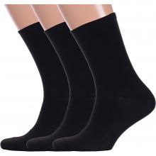 Комплект из 3 пар мужских носков с ослабленной резинкой Hobby Line ЧЕРНЫЕ
