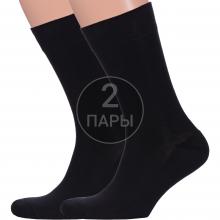 Комплект из 2 пар мужских носков с махровым следом PARA socks ЧЕРНЫЕ
