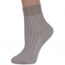 Женские носки из 100% хлопка RuSocks (Орудьевский трикотаж) ТЕМНО-БЕЖЕВЫЕ