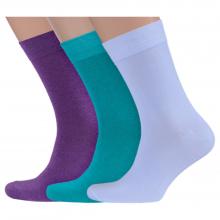 Комплект из 3 пар мужских носков  Нева-Сокс  без фабричных этикеток микс 6