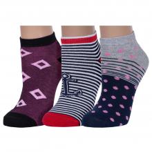 Комплект из 3 пар женских носков ХОХ микс 4