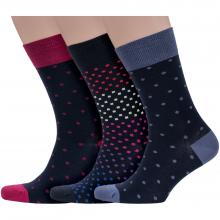 Комплект из 3 пар мужских носков Grinston socks (PINGONS) микс 6