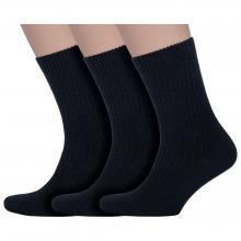 Комплект из 3 пар мужских теплых носков Hobby Line ЧЕРНЫЕ